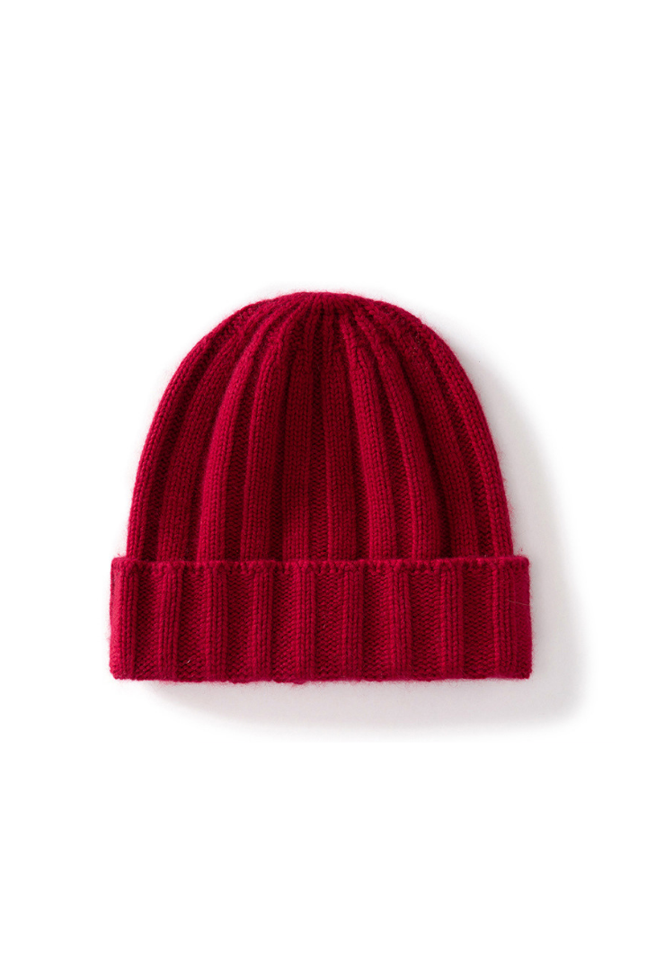 Women's Ribbed Beanie with Deep Turned Cuff