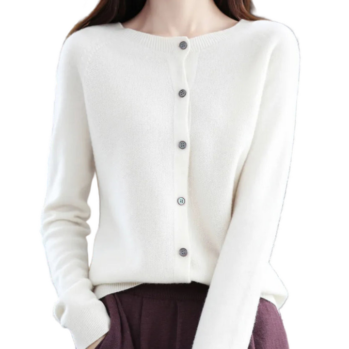 Women's Ribbed Button-Front Cardigan