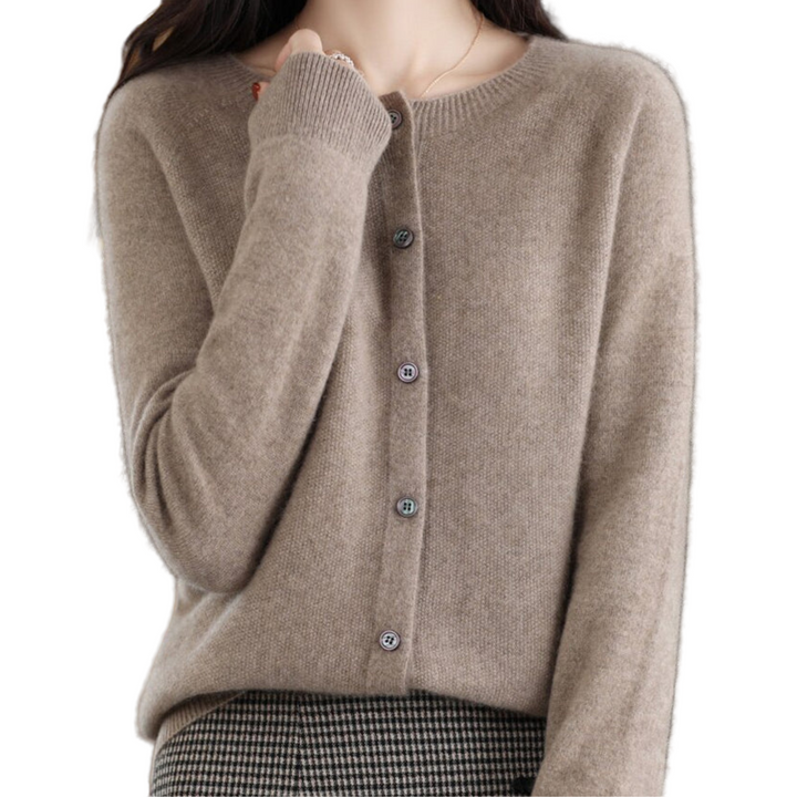 Women's Ribbed Button-Front Cardigan