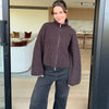 Women's Ribbed Full-Zip Cardigan