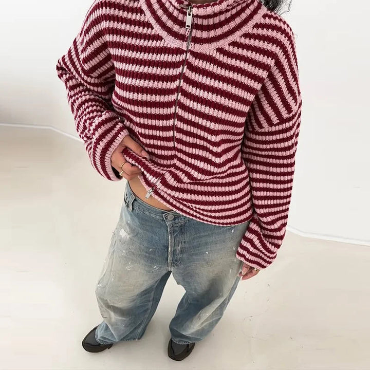 Women's Ribbed Full-Zip Cardigan