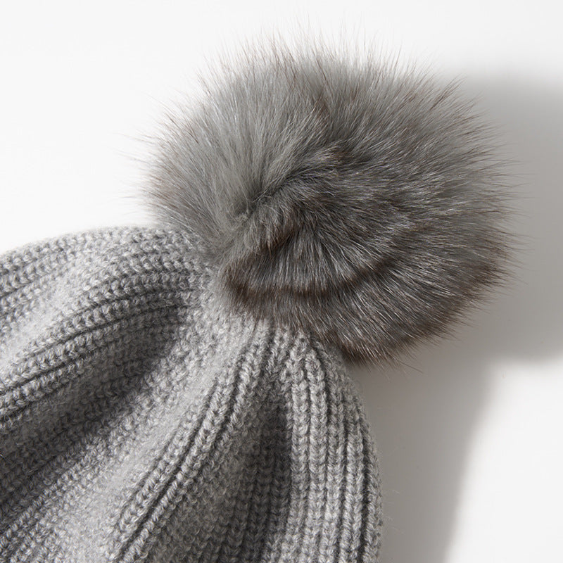 Women's Ribbed Pom Pom Beanie