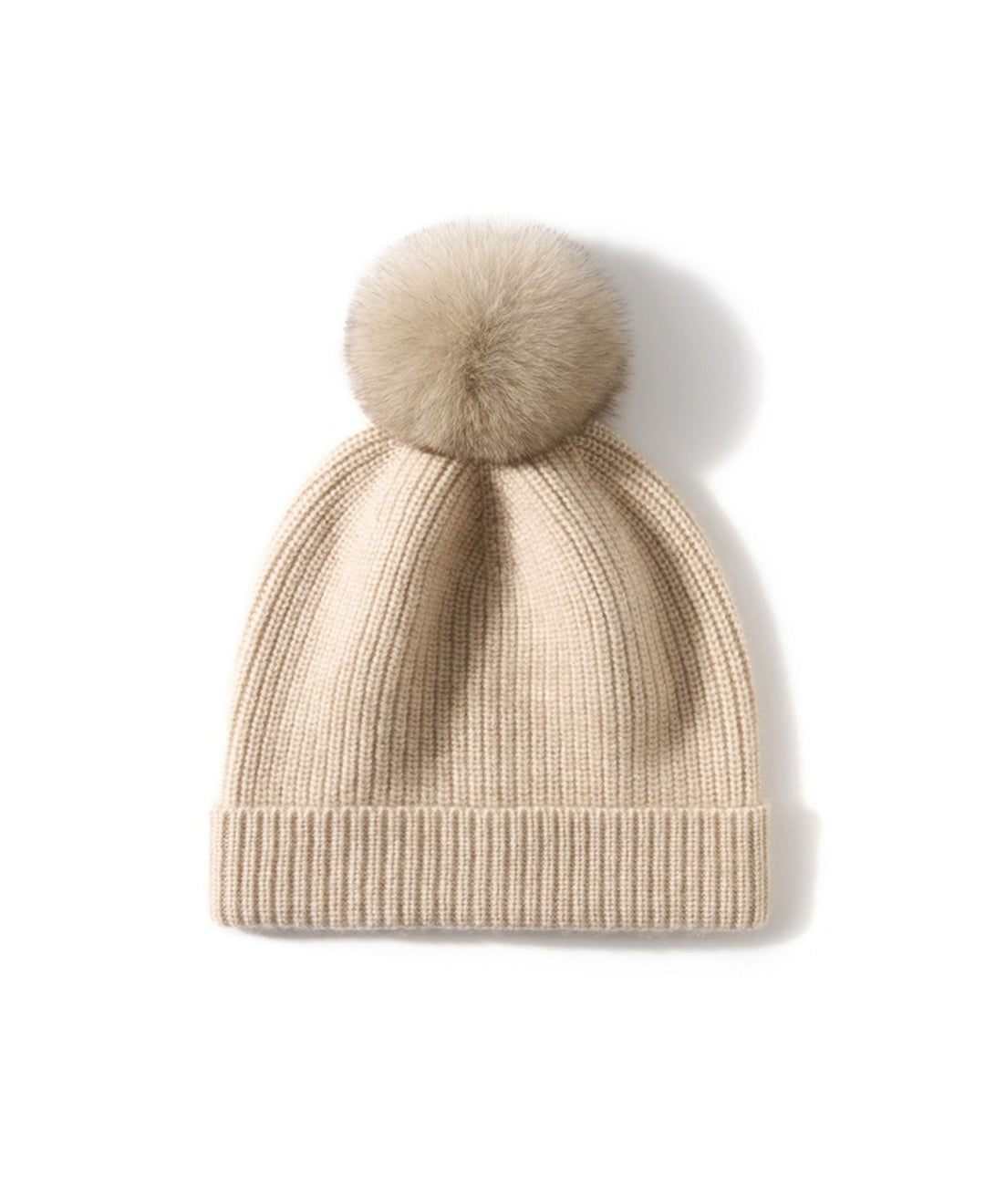 Women's Ribbed Pom Pom Beanie