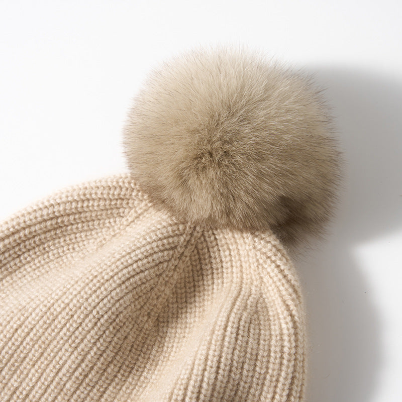 Women's Ribbed Pom Pom Beanie