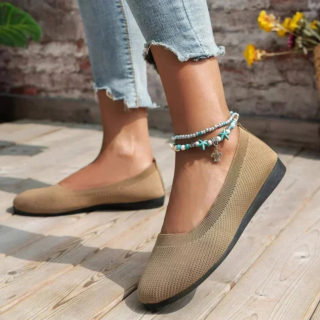 Women's Ribbed Slip-On Flats
