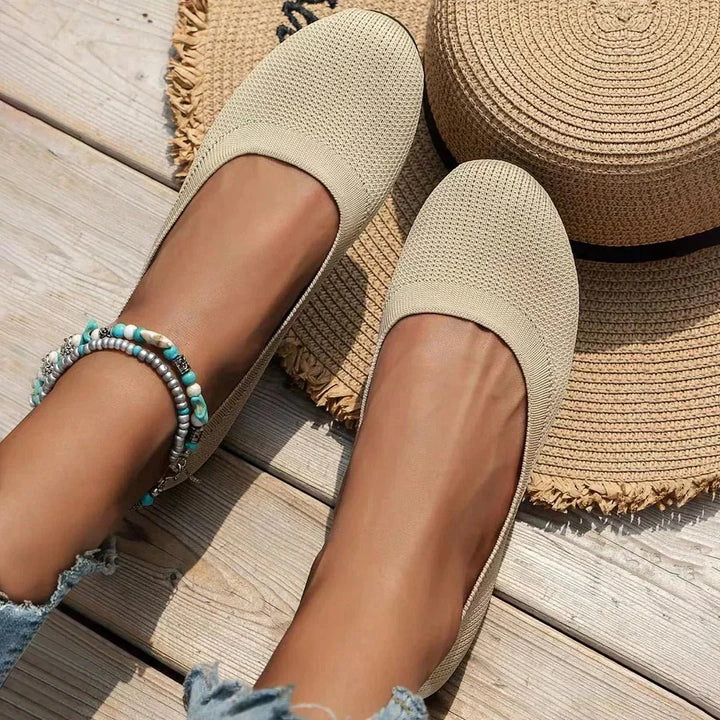 Women's Ribbed Slip-On Flats