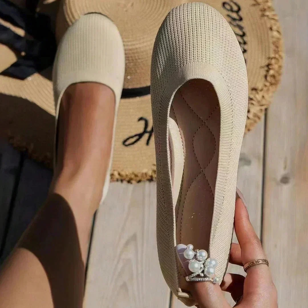 Women's Ribbed Slip-On Flats