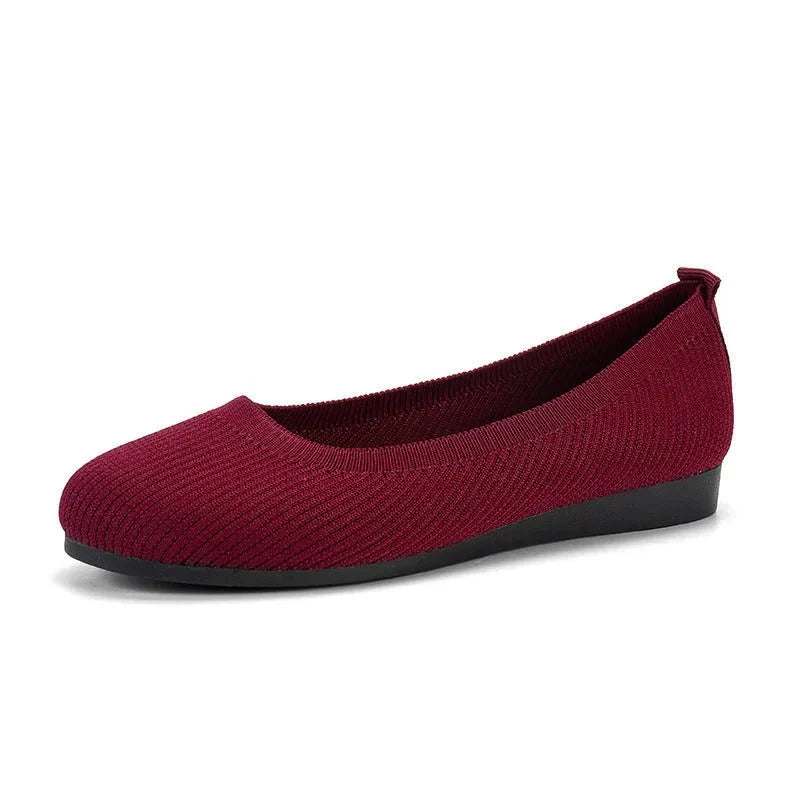 Women's Ribbed Slip-On Flats
