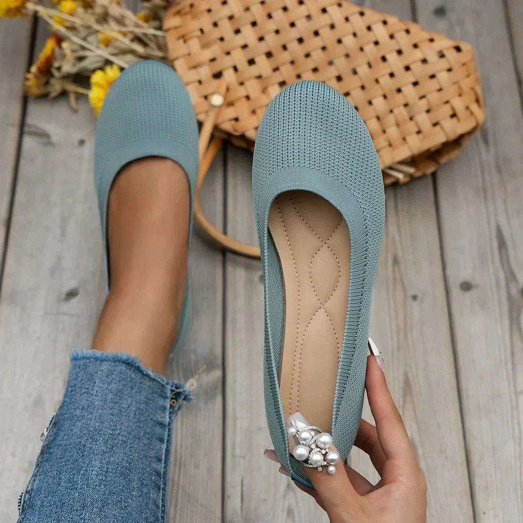 Women's Ribbed Slip-On Flats