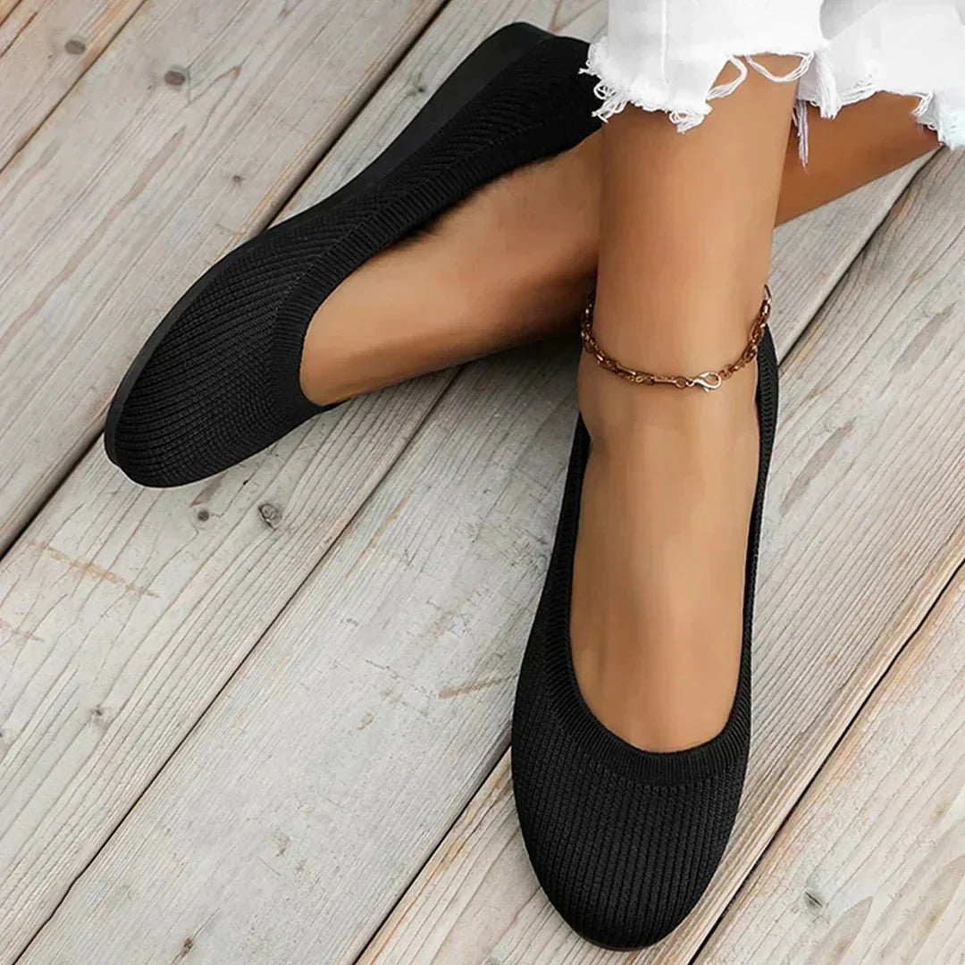 Women's Ribbed Slip-On Flats