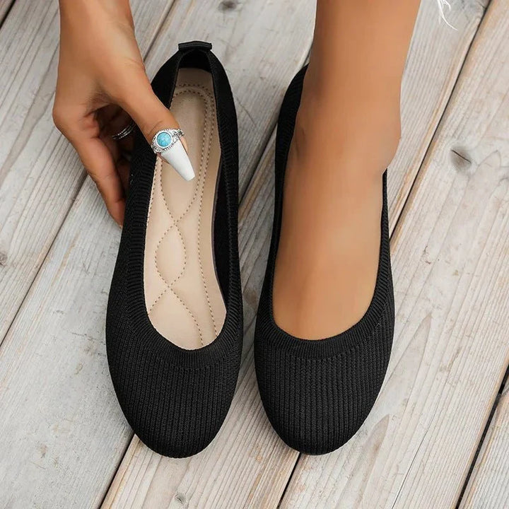 Women's Ribbed Slip-On Flats