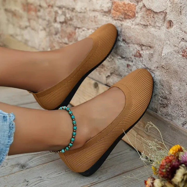 Women's Ribbed Slip-On Flats