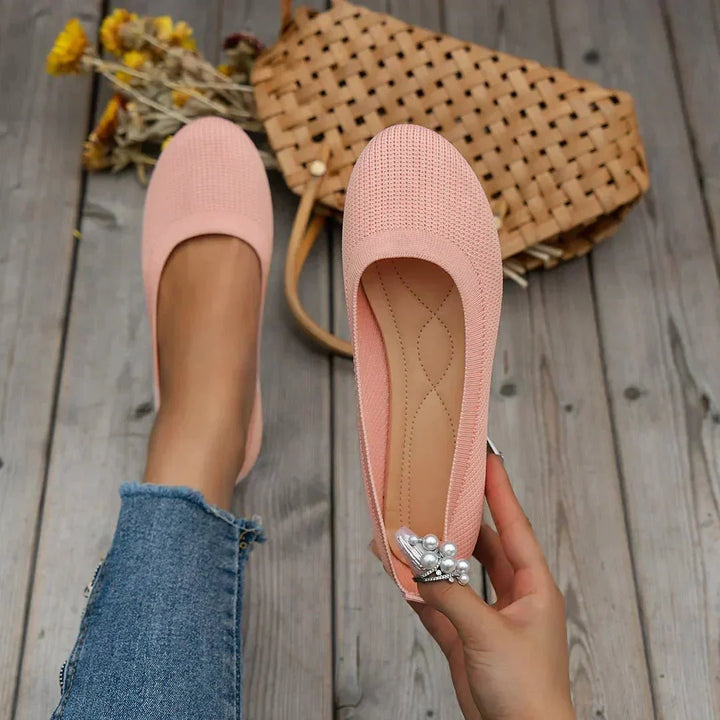 Women's Ribbed Slip-On Flats