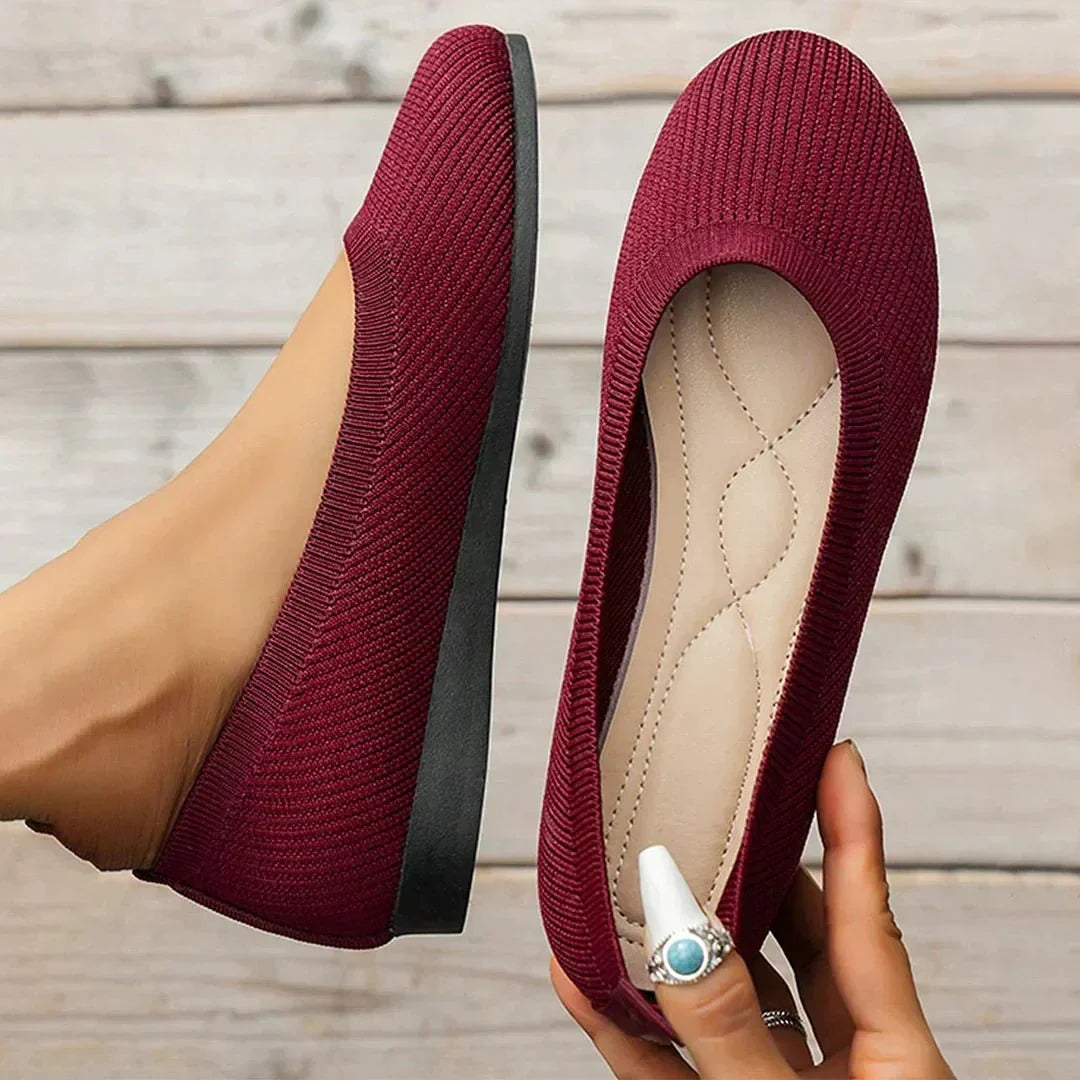 Women's Ribbed Slip-On Flats