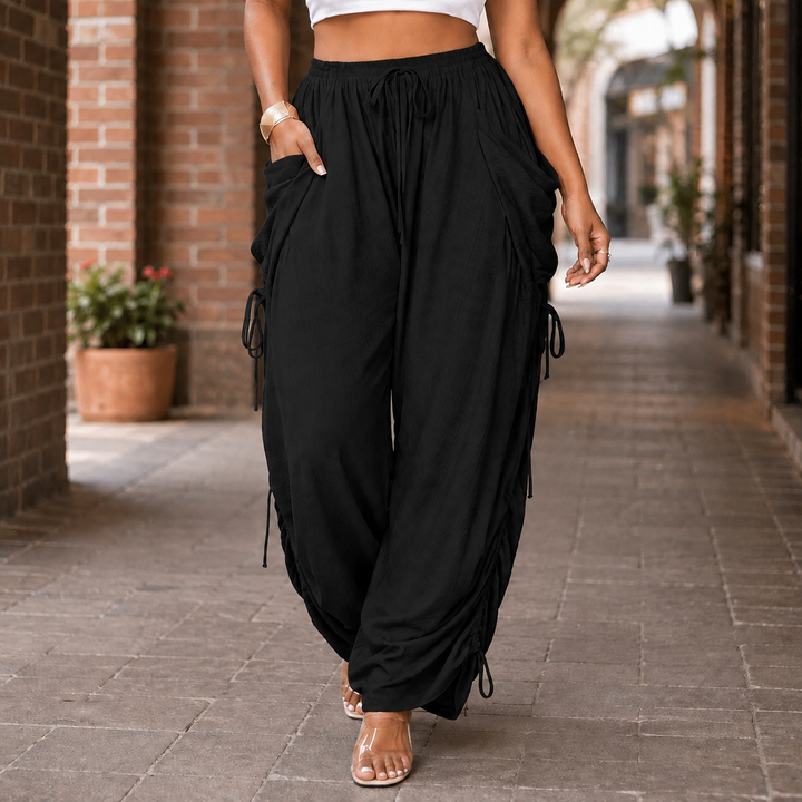 Women's Ruched Harem Trousers