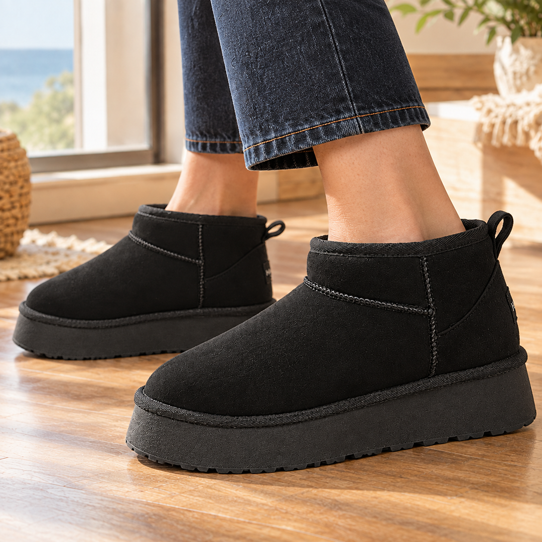 Women's Slip-On Platform Ankle Boots