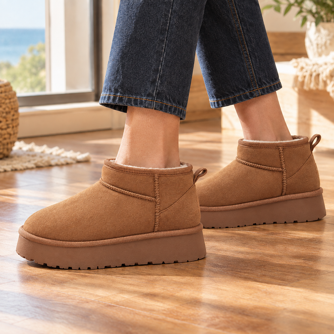 Women's Slip-On Platform Ankle Boots
