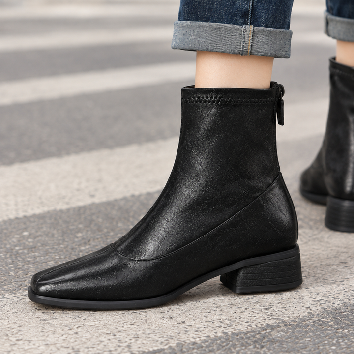 Women's Square Toe Ankle Boots