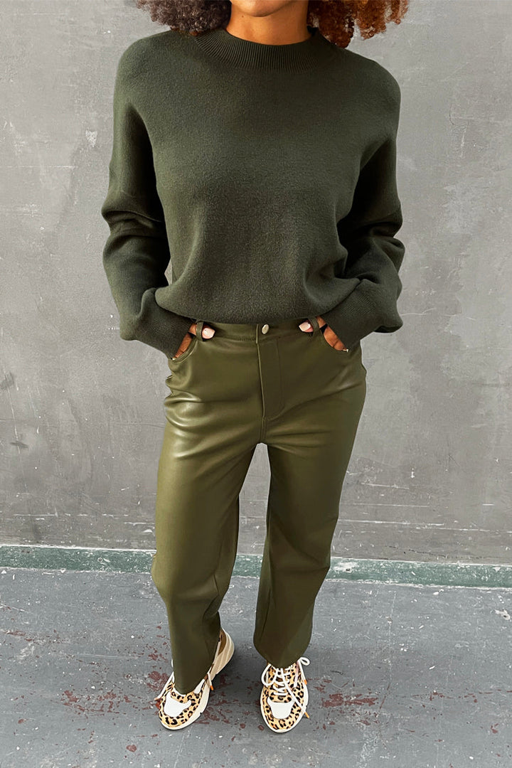 Women's Straight-Leg Cropped Trousers
