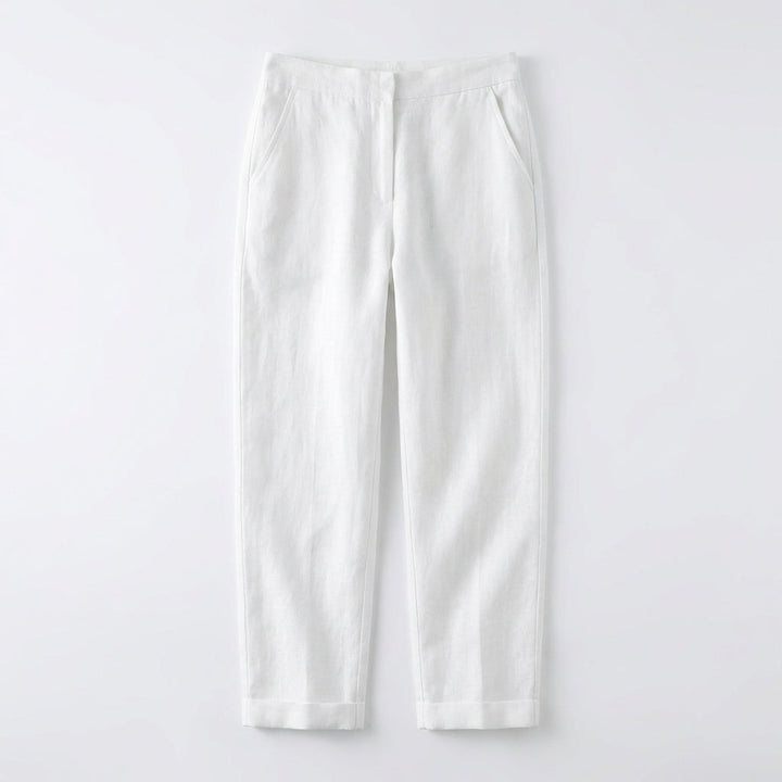 Women's Straight-Leg Trousers With Pockets