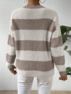 Women's Striped Crew Neck Knit Jumper