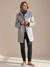 Women's Stand Collar Mid-Length Wool-Look Winter Coat
