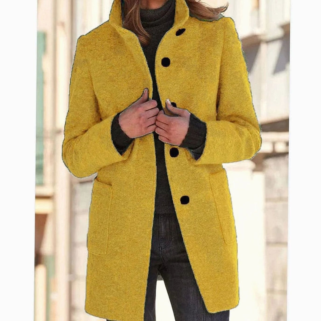 Women's Structured Stand-Collar Winter Coat