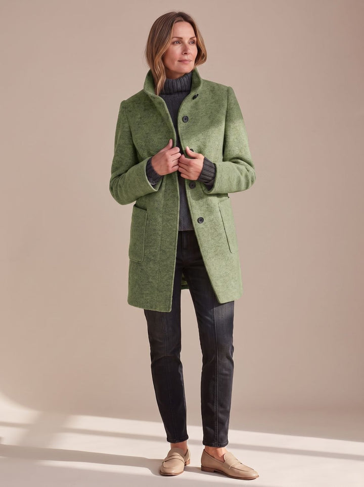 Women's Structured Stand-Collar Winter Coat