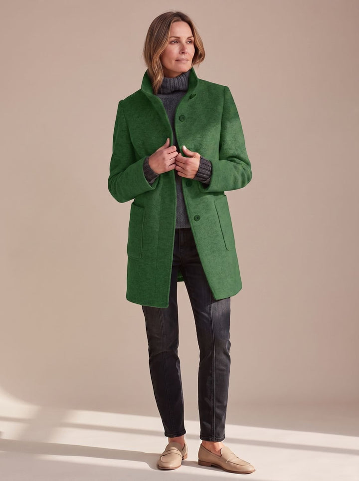 Women's Structured Stand-Collar Winter Coat