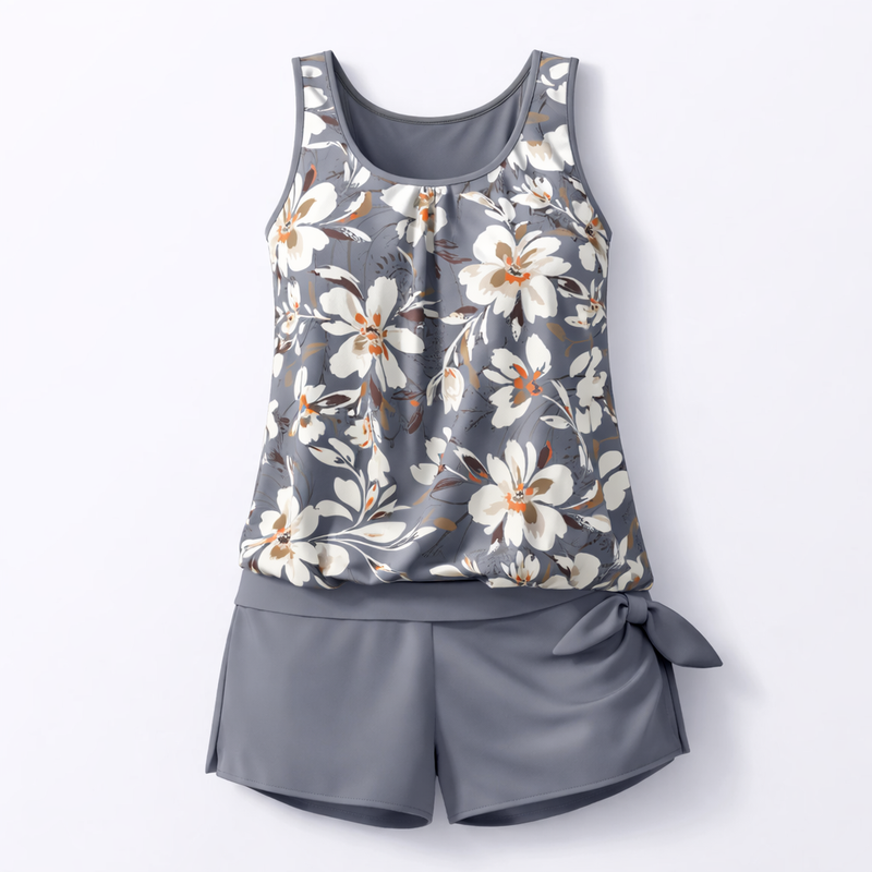Women's Structured Two-Piece Tankini Set
