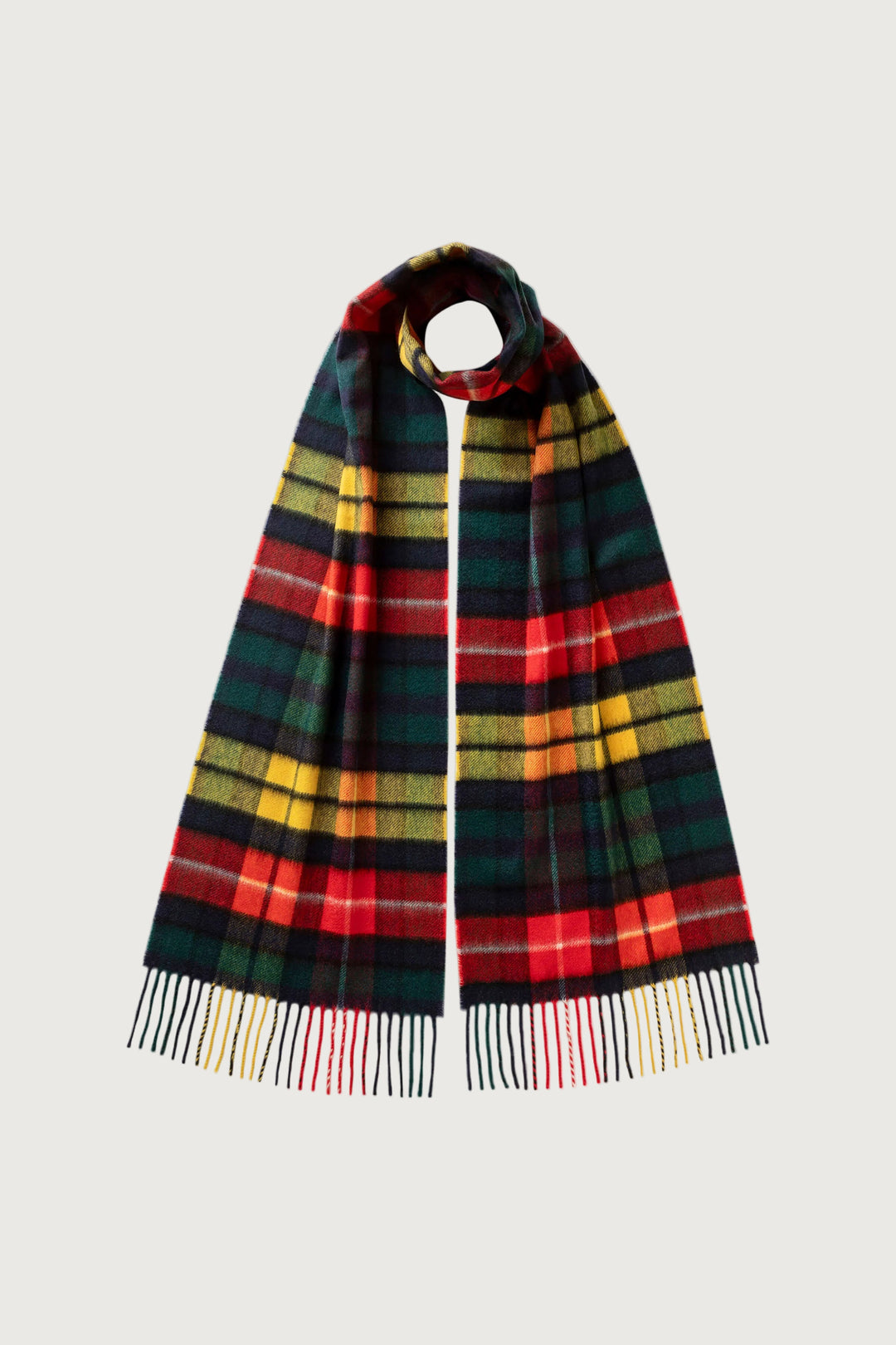 Men's Tartan Fringed Scarf