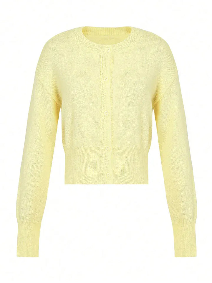Women's V-Neck Button-Front Cardigan