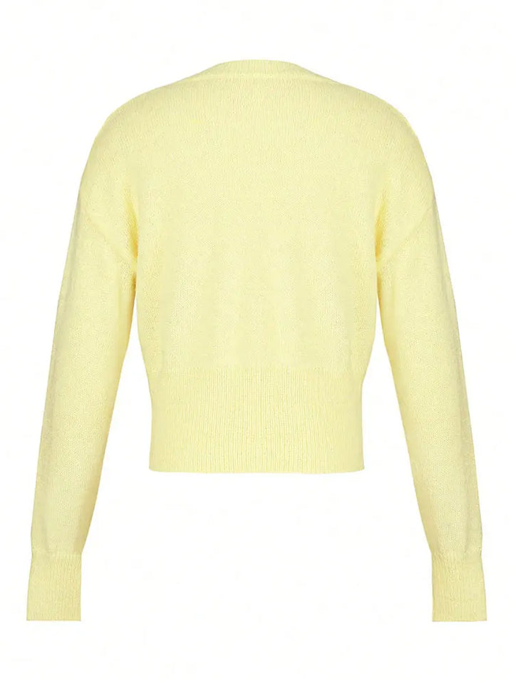Women's V-Neck Button-Front Cardigan
