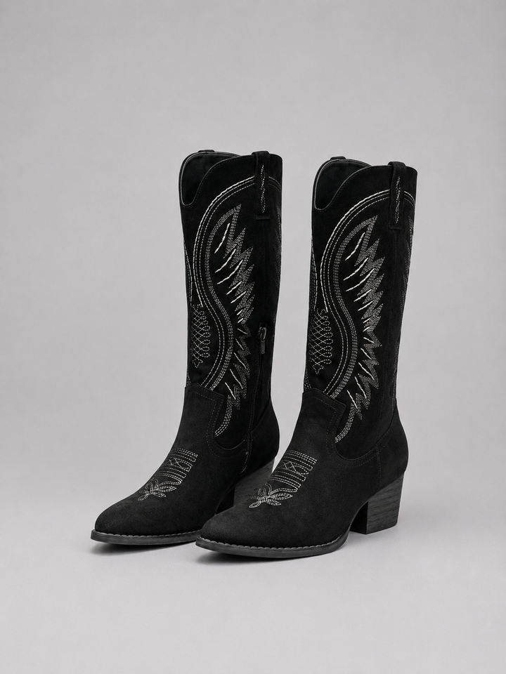 Women's Western Block Heel Cowboy Boots