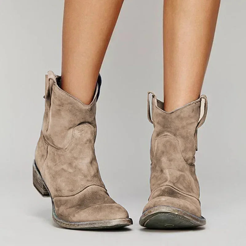Women's Western Pointed-Toe Ankle Boots