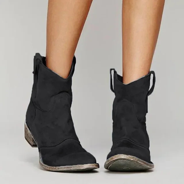 Women's Western Pointed-Toe Ankle Boots