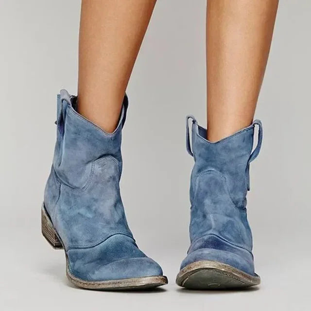 Women's Western Pointed-Toe Ankle Boots