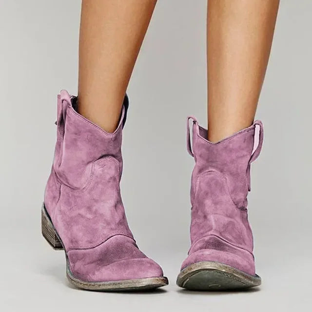 Women's Western Pointed-Toe Ankle Boots