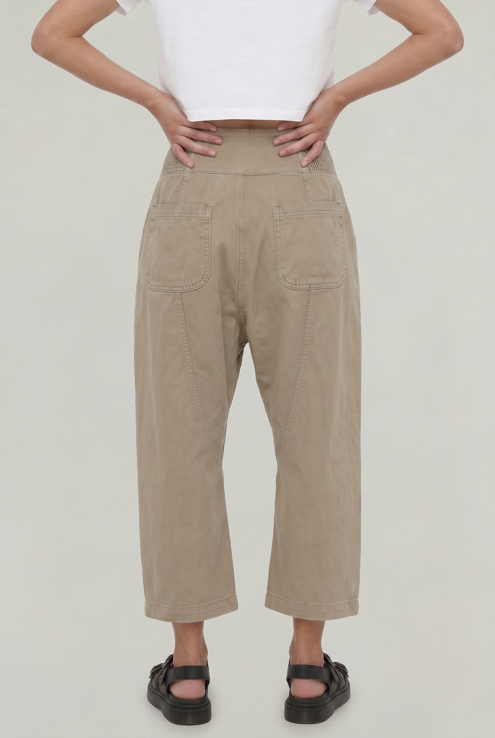 Women's Wide-Leg Cropped Trousers
