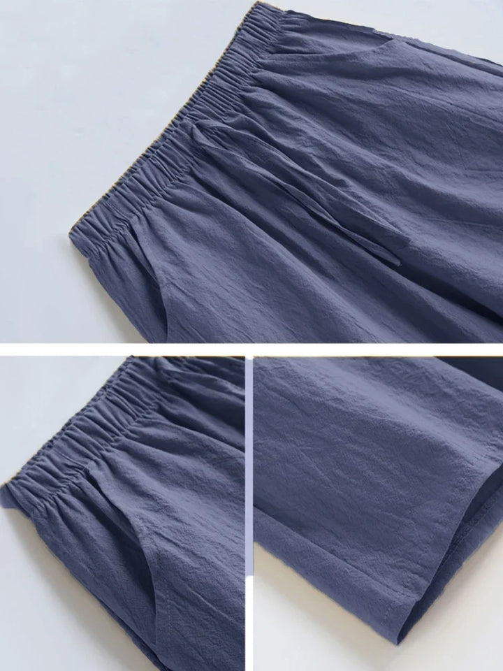 Women's Wide-Leg Elasticated-Waist Shorts