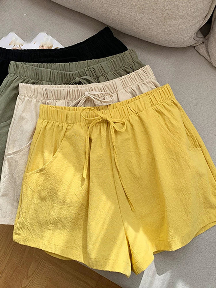 Women's Wide-Leg Elasticated-Waist Shorts