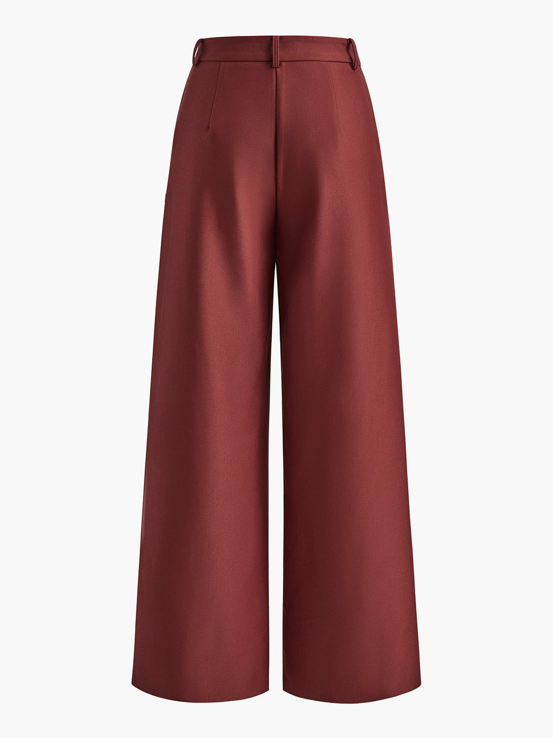 Women's Wide-Leg High-Waist Belted Trousers