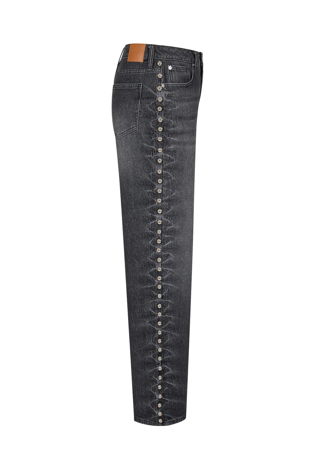 Women's Wide-Leg Stud Detail Jeans