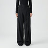 Women's Wide-Leg Trousers with Asymmetric Waist Detail