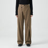 Women's Wide-Leg Trousers with Asymmetric Waist Detail