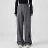 Women's Wide-Leg Trousers with Asymmetric Waist Detail