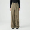 Women's Wide-Leg Trousers with Asymmetric Waist Detail