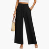 Women's Wide-Leg Trousers with Drawstring Waistband
