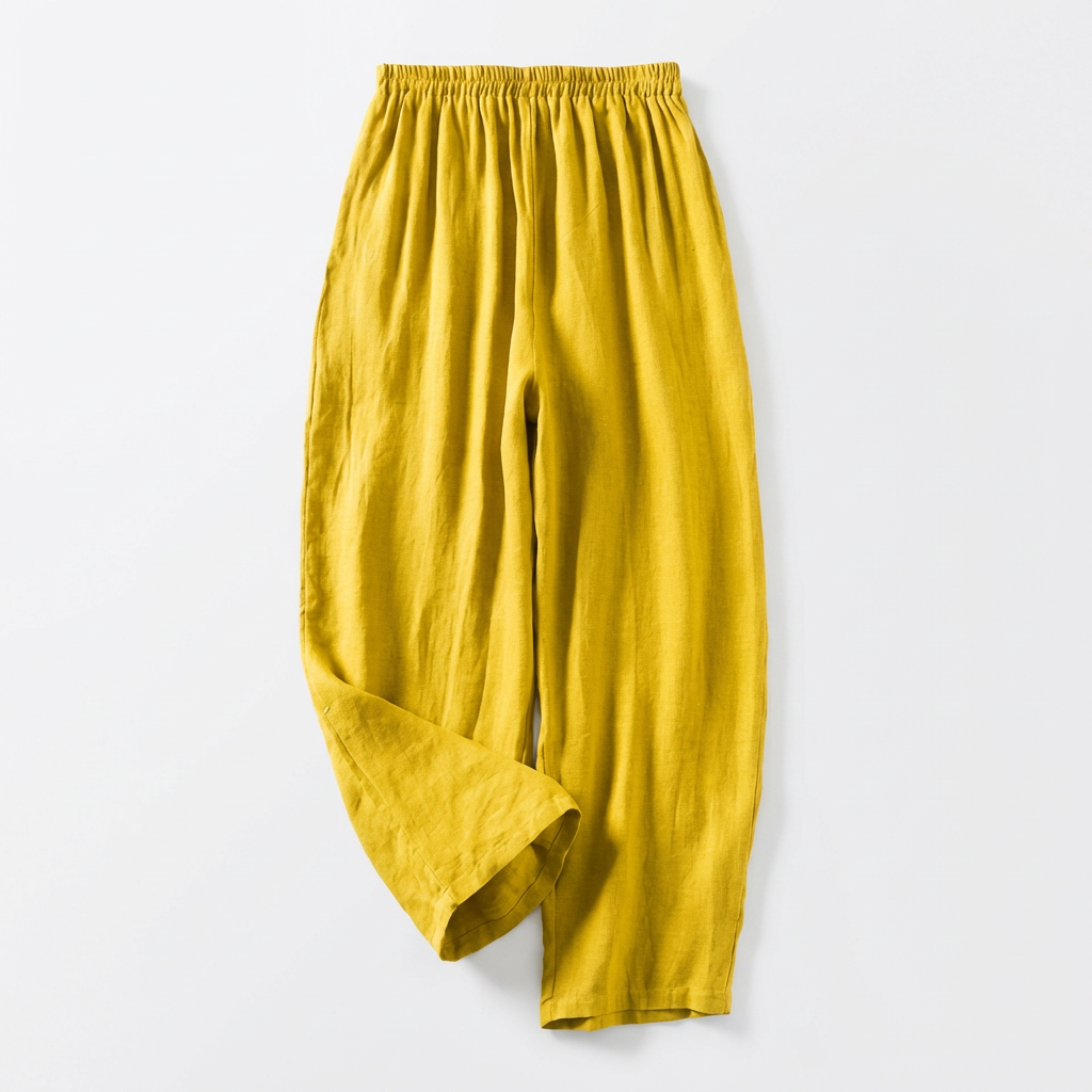 Women's Wide-Leg Trousers with Elastic Waistband
