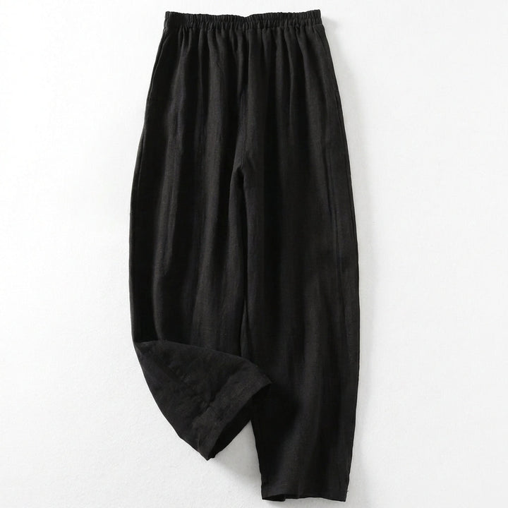 Women's Wide-Leg Trousers with Elastic Waistband